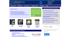 Desktop Screenshot of bcsalliance.com