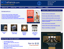 Tablet Screenshot of bcsalliance.com